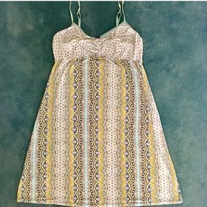 Vintage DKNY slip / dress silky blue pattern